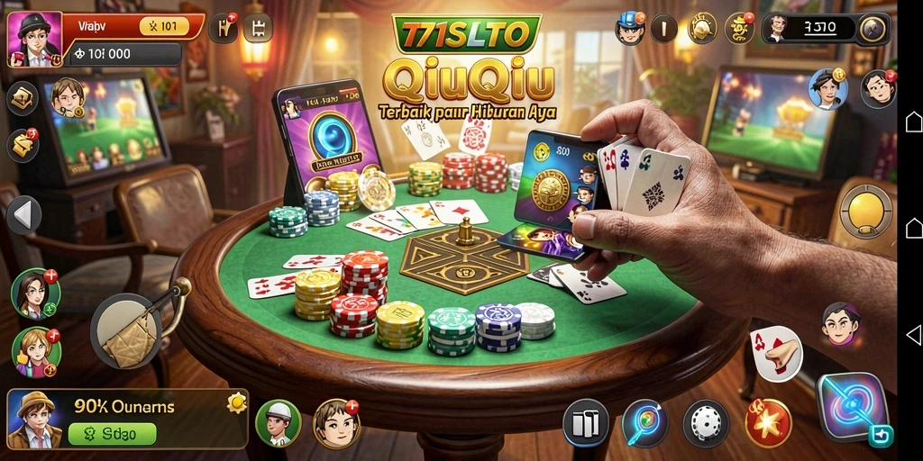 Tampilan menarik dari gameplay QiuQiu di 171SLOT.