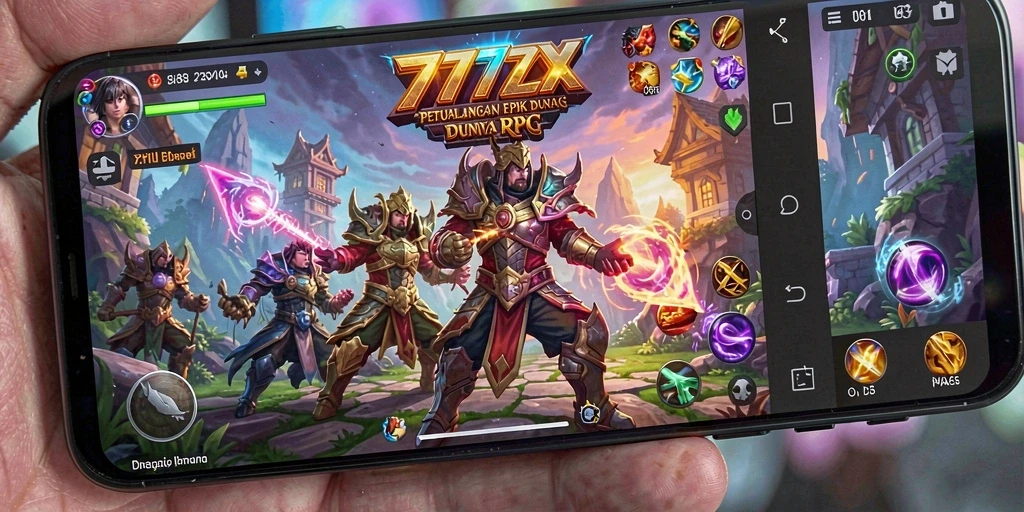 Screenshot gameplay RPG 777ZX yang menunjukkan petualangan menarik.