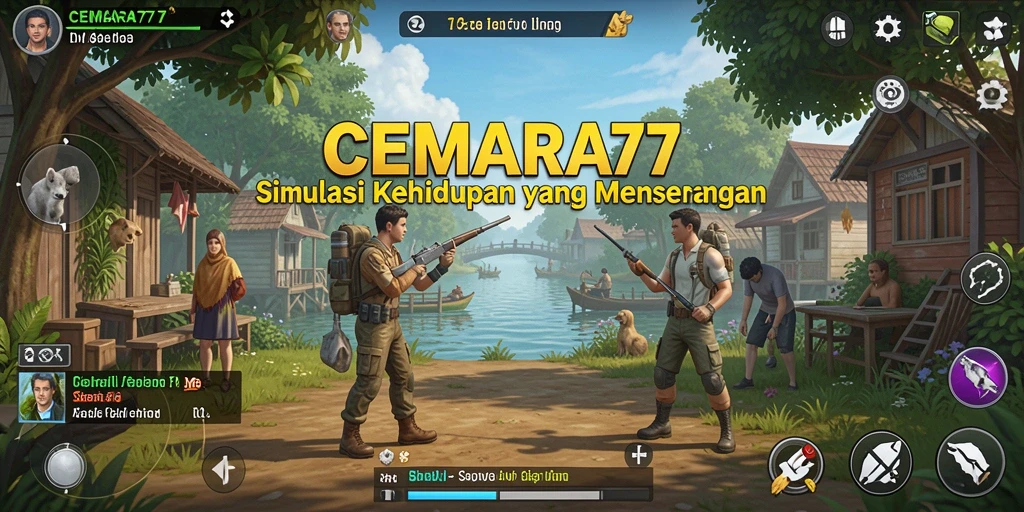 Screenshot CEMARA77 menampilkan momen gameplay simulasi yang seru dan interaktif.