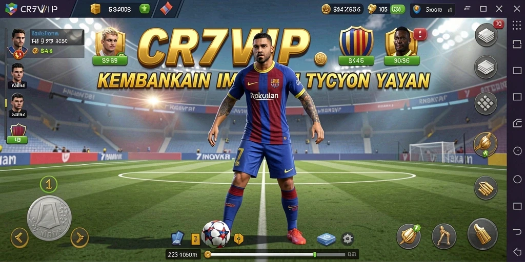 Tampilan gameplay menarik dari CR7VIP yang menunjukkan elemen Tycoon yang mendebarkan.