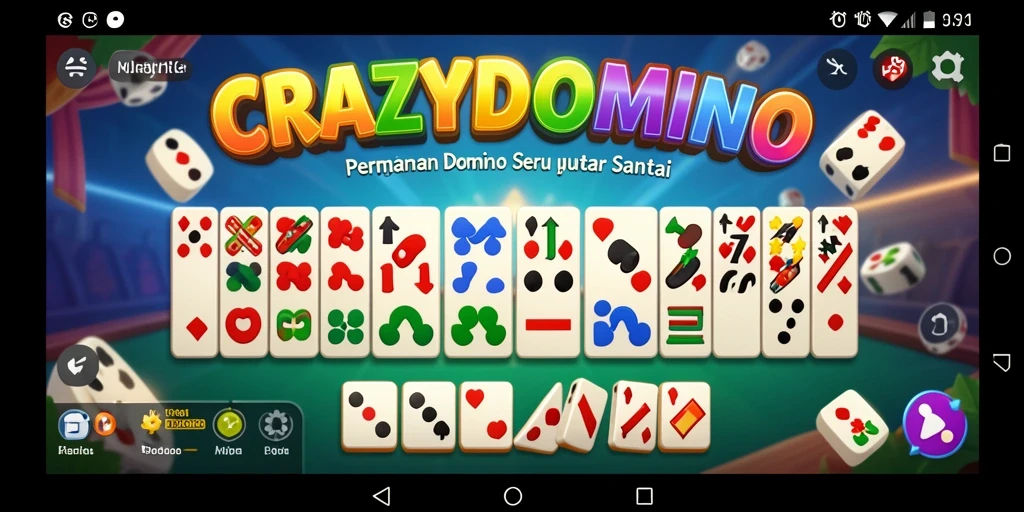 Screenshot gameplay seru CRAZYDOMINO yang memikat.