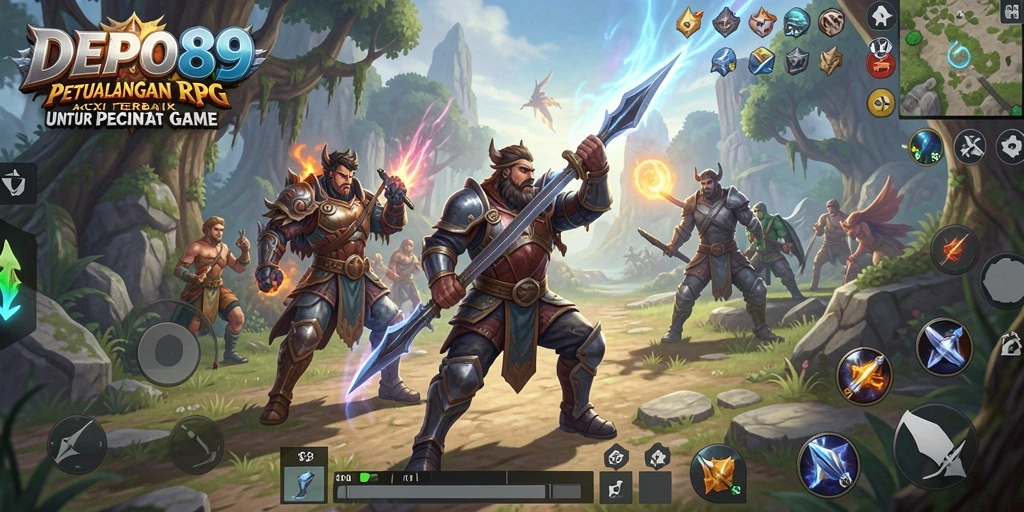 Tampilan seru dari gameplay ARPG di DEPO89.