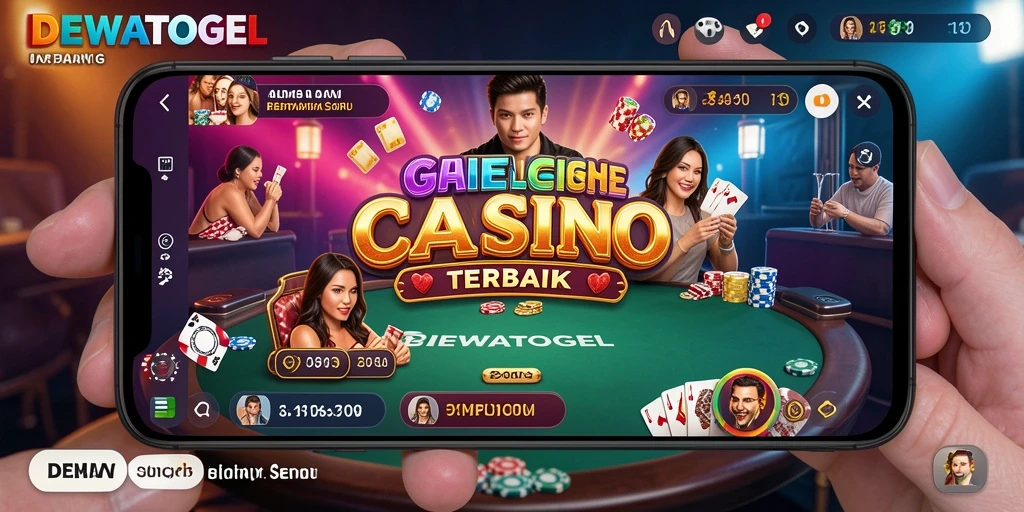 Tampilan menarik gameplay Live Casino DEWATOGEL.