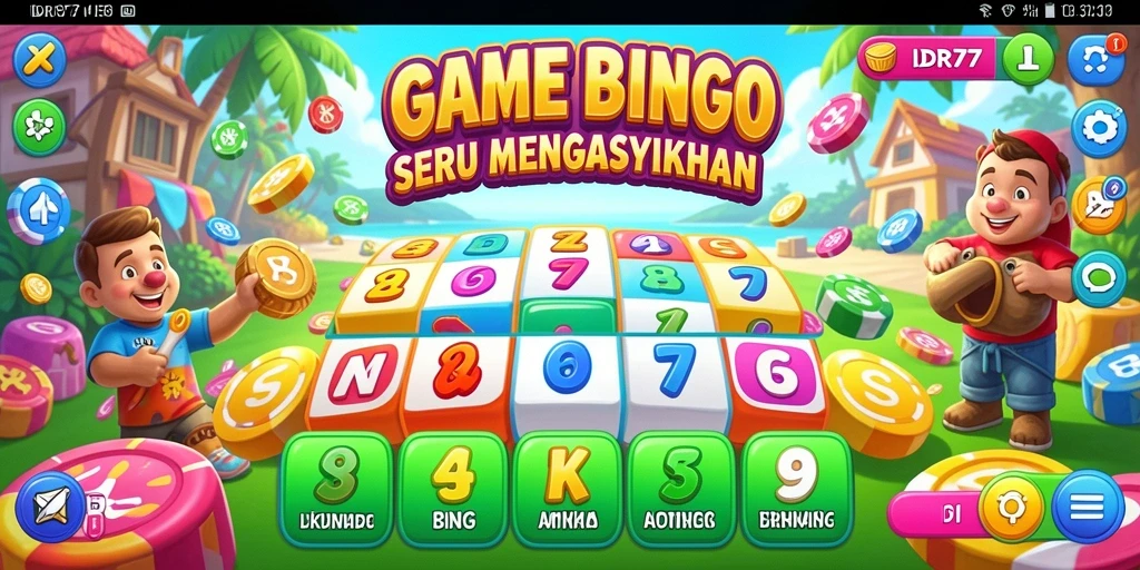 Tampilan gameplay seru dari IDR77 dalam permainan Bingo.