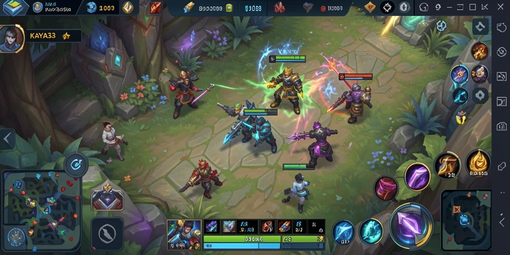 Screenshot gameplay KAYA33 yang menampilkan pertempuran seru.
