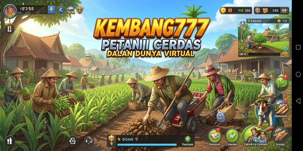 Tampilan menakjubkan saat bertani di KEMBANG777.