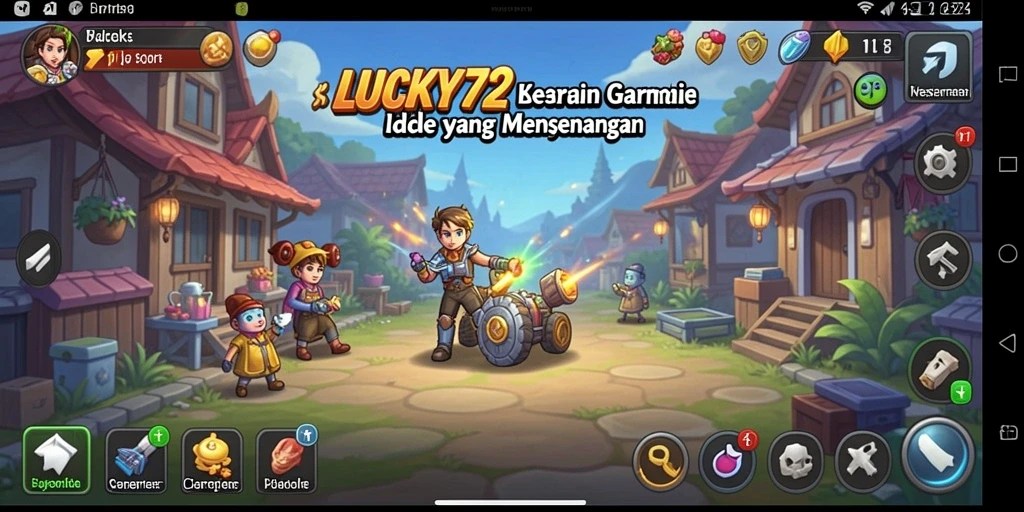 Tampilan gameplay seru <strong>LUCKY72</strong> dengan mekanisme Idle yang menarik.