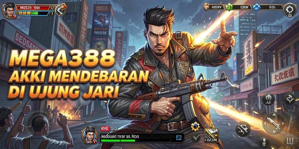 Screenshot MEGA388 menunjukkan aksi penuh ketegangan dan strategi.