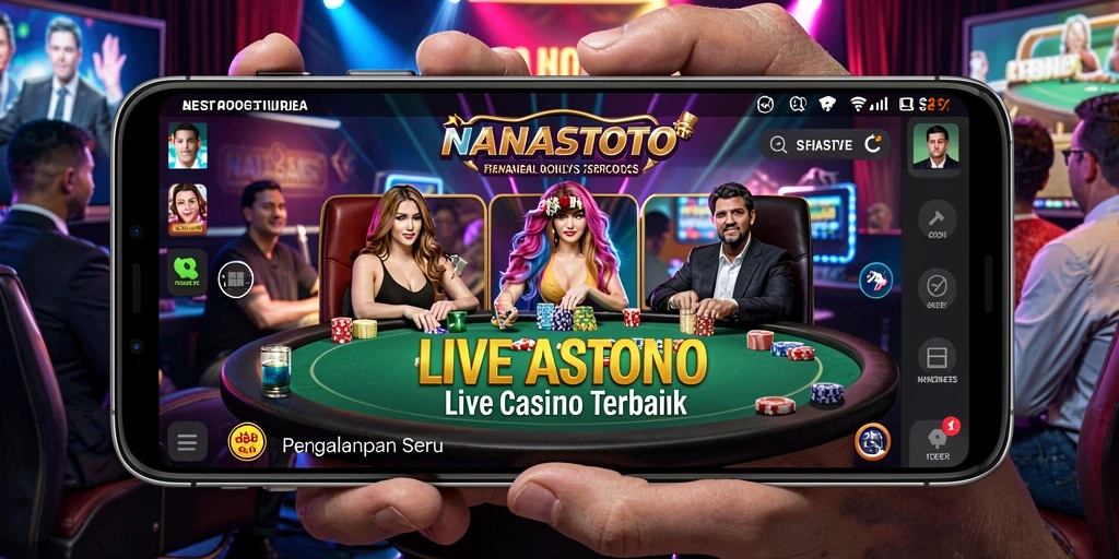 Tampilan gameplay Live Casino yang menarik di NANASTOTO.