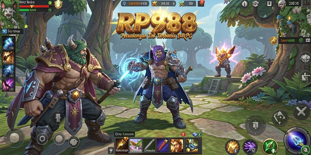 Tampilan gameplay menarik dalam dunia RPG di RP888.