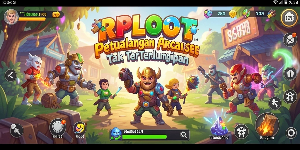 Screenshot gameplay RPLOOT menampilkan aksi seru dan grafis menarik.