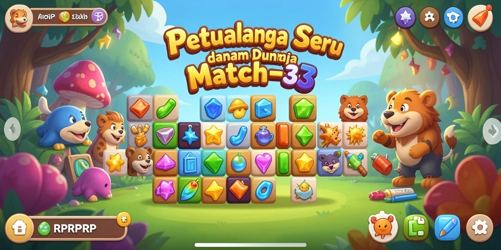 Gameplay RPRPRP yang penuh warna dan menarik.