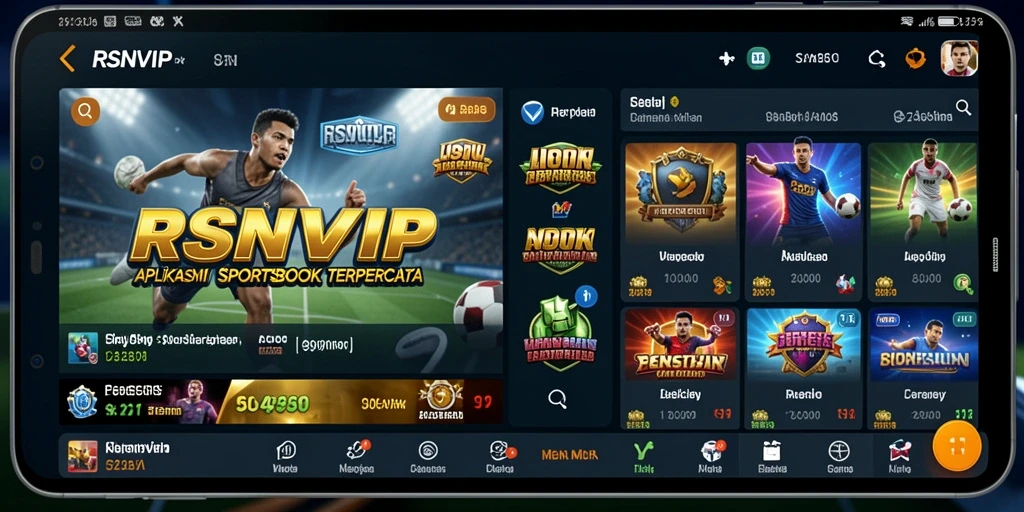 Tampilan antarmuka RSNVIP yang menarik saat bermain Sportsbook.