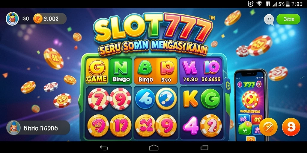 Tampilan gameplay Bingo yang seru dalam SLOT777.