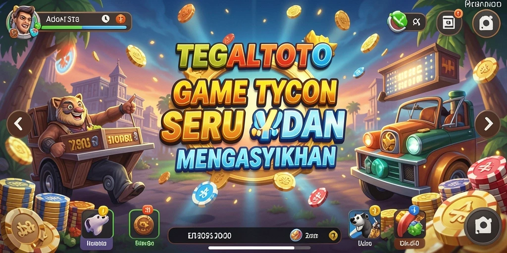 Tampilan gameplay seru dari TEGALTOTO dengan elemen Tycoon yang menarik.