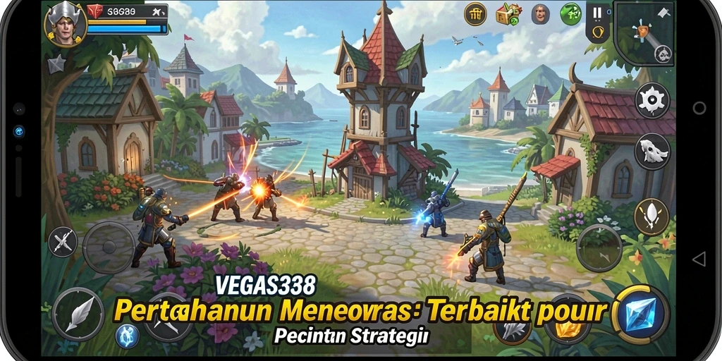 Tangkapan layar menunjukkan gameplay seru dari game Tower Defense.